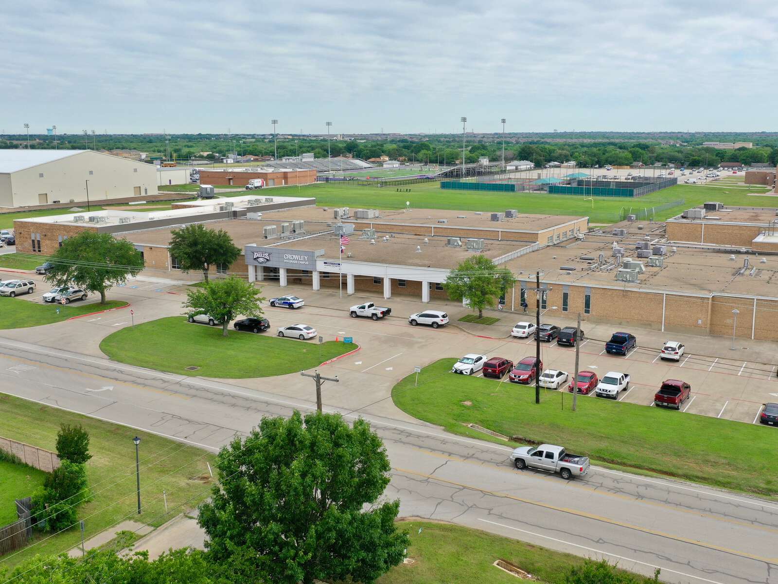 Artificial turf installation in Crowley, TX